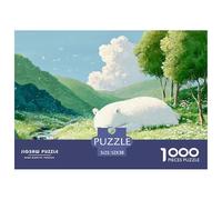 Sinoshow_24085_a_fluffy_white_bear_sleeping_in_the_grass_surrou_4f6458a5-0e69-4c40-82ef-b7a45b93a9f7_4 1000 Pezzi Puzzle Stimolante Ed Educativo Puzzle, Juguetes Educativos Únicos Y Estimulantes, Reg