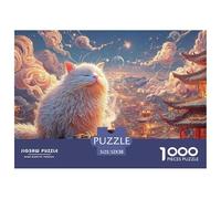 Sinoshow_24085_a_fluffy_white_cat_sits_on_the_table_with_closed_8a7642bd-8c98-4d15-9671-5a14b0efa276_4 1000 Pezzi Puzzle Difficile, Impegnativo, Quasi Impossibile Puzzle, Juguetes Educativos Únicos Y