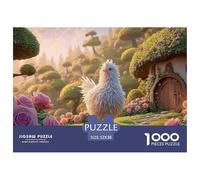 Sinoshow_24085_a_fluffy_white_chicken_stands_on_the_green_grass_8d44fd86-3ad2-4865-a7f1-ac021fc0d0d0_3 1000 Pezzi Puzzle Stimolante Ed Educativo Gioco Del Puzzle, Imágenes Vibra