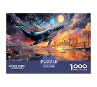 Sinoshow_24085_a_giant_blue_whale_floating_in_the_night_sky_ove_2b7bef5a-ac9b-4ddd-9d4d-b428fbe6baca_1 (1) 1000 Pezzi Puzzle Difficile, Impegnativo, Quasi Impossibile Puzzle, Juguetes Educativos Únic