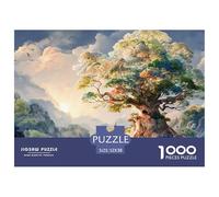 Sinoshow_24085_a_giant_tree_with_lush_green_leaves_in_the_style_656b4e64-04c1-4d0e-93ba-9a90862480e3_1 1000 Pezzi Puzzle Difficile, Impegnativo, Quasi Impossibile Puzzle, Juego Familiar Anti-Estrés,