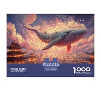Sinoshow_24085_a_giant_whale_glides_over_the_city_bathed_in_sof_0e796630-a334-489d-969b-13688d4ddaa2_2 1000 Pezzi Puzzle Difficile, Impegnativo, Quasi Impossibile Puzzle, Juguetes Educativos Únicos Y
