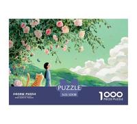 Sinoshow_24085_a_girl_in_blue__standing_under_the_trees_with_pi_82cb1b3a-7dba-4e46-9f14-64cb4b237a38_4 1000 Pezzi Puzzle Difficile, Impegnativo, Quasi Impossibile Puzzle, Juego Familiar Anti-Estrés,