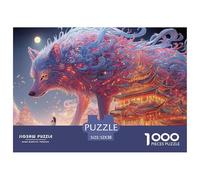 Sinoshow_24085_a_gray_wolf_with_purple_and_pink_fur_stands_next_89de5582-a04e-4e71-bc87-5516bae7628a_1 1000 Pezzi Puzzle Divertente Ed Emozionante Gioco Del Puzzle, Juguetes Educativos Únicos Y Estim