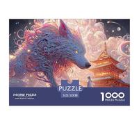 Sinoshow_24085_a_gray_wolf_with_purple_and_pink_fur_stands_next_89de5582-a04e-4e71-bc87-5516bae7628a_3 1000 Pezzi Puzzle Stimolante Ed Educativo Puzzle, Juego Familiar Anti-Estrés, Regalo Di Natale P