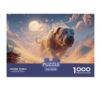 Sinoshow_24085_a_huge_dog_running_in_the_desert_with_a_fierce_e_28c15401-fec0-4e70-b194-218c17ef987f_2 1000 Pezzi Puzzle Stimolante Ed Educativo Gioco Del Puzzle, Juego Familiar Anti-Estrés, Un Gioco