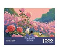 Sinoshow_24085_a_large_field_of_roses_with_cats_in_various_pose_ffe85ef1-ff60-4fcb-8983-920872e99abe_1 (1) 1000 Pezzi Puzzle Stimolante Ed Educativo Puzzle, Juguetes Educativos Únicos Y Estimulantes,