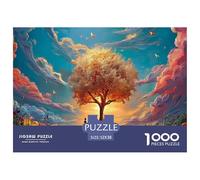 Sinoshow_24085_a_large_tree_stands_in_the_center_of_an_open_fie_42d347f4-0f08-4a5b-be6d-fd7635e04558_3 1000 Pezzi Jigsaw Puzzle Difficile, Impegnativo, Quasi Impossibile Puzzle, Juego Familiar Anti-E