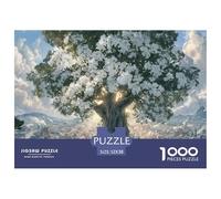 Sinoshow_24085_a_large_tree_with_white_blossoms_at_the_top_over_bbd0dc20-99f5-42a0-850c-53aa502c1952_4 1000 Pezzi Puzzle Stimolante Ed Educativo Puzzle, Juguetes Educativos Únicos Y Estimulantes, Un