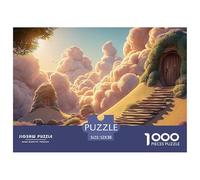 Sinoshow_24085_a_man_walking_up_the_stairs_in_desert_towards_a__a77c5948-28a8-40d8-a9a2-512ed84f070e_3 1000 Pezzi Puzzle Difficile, Impegnativo, Quasi Impossibile Puzzle, Juguetes Educativos Únicos Y