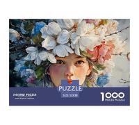 Sinoshow_24085_a_painting_of_a_woman_with_a_crown_made_from_whi_9d7cdbed-3f6b-4783-b609-dc32fe0d48aa_2 1000 Pezzi Puzzle Stimolante Ed Educativo Gioco Del Puzzle, Juguetes Educativos Únicos Y Estimul