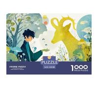 Sinoshow_24085_a_person_is_interacting_with_animals_such_as_dee_de454280-f537-430c-821e-941da49e332d_3 1000 Pezzi Puzzle Stimolante Ed Educativo Puzzle, Imágenes Vibrantes, Rega