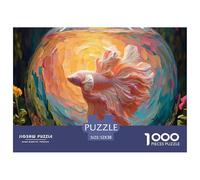 Sinoshow_24085_a_pink_and_white_betta_fish_in_an_aquarium._the__cc25f14a-7bdc-416d-a5d0-dc424fb2da15_2 1000 Pezzi Puzzle Divertente Ed Emozionante Puzzle, Imágenes Vibrantes, Un