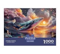 Sinoshow_24085_a_pink_whale_floating_in_the_sky_over_los_angele_bfd876aa-3992-41ee-8b8a-96546193f6d4_2 1000 Pezzi Puzzle Difficile, Impegnativo, Quasi Impossibile Puzzle, Juego Familiar Anti-Estrés,