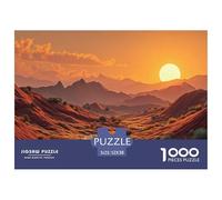 Sinoshow_24085_a_realistic_desert_landscape_at_sunset_with_roll_d6f2fbae-9de2-4bc4-8d6c-e7e450a89ec8_1 1000 Pezzi Puzzle Difficile, Impegnativo, Quasi Impossibile Gioco Del Puzzle, Juego Familiar Ant