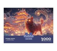 Sinoshow_24085_a_red_cat_with_glowing_eyes_standing_on_ice_and__0b257849-5b6e-4259-b45c-09fe00ac8fc1_3 1000 Pezzi Puzzle Stimolante Ed Educativo Gioco Del Puzzle, Imágenes Vibra
