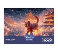 Sinoshow_24085_a_red_cat_with_glowing_eyes_standing_on_ice_and__0b257849-5b6e-4259-b45c-09fe00ac8fc1_2 1000 Pezzi Puzzle Stimolante Ed Educativo Puzzle, Juguetes Educativos Únicos Y Estimulantes, Un