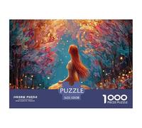 Sinoshow_24085_a_red-haired_girl_with_long_hair_sits_on_a_rock__ba630037-2700-419f-9c14-e4d97b4321eb_1 1000 Pezzi Jigsaw Puzzle Difficile, Impegnativo, Quasi Impossibile Gioco Del Puzzle, Juego Famil