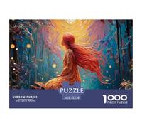 Sinoshow_24085_a_red-haired_woman_with_long_hair_sits_on_the_ed_e637dee9-23ac-4639-96d3-13839eecf651_2 1000 Pezzi Puzzle Divertente Ed Emozionante Gioco Del Puzzle, Imágenes Vib