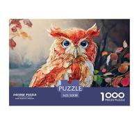 Sinoshow_24085_a_red_owl_with_blue_eyes_a_cute_and_friendly_exp_7c709019-69b2-4cde-a203-7c10130797a1_3 1000 Pezzi Puzzle Stimolante Ed Educativo Puzzle, Imágenes Vibrantes, Rega