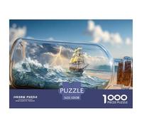 Sinoshow_24085_a_ship_in_the_sea_inside_an_open_glass_bottle_on_8b240456-d6ca-42aa-af40-c9d1c36b8fab_1 1000 Pezzi Puzzle Difficile, Impegnativo, Quasi Impossibile Gioco Del Puzzle, Juego Familiar Ant