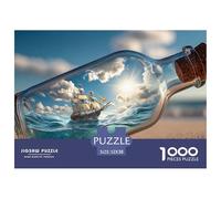 Sinoshow_24085_a_ship_is_sailing_in_the_sea_inside_an_open_glas_c1fd543c-ed56-4d80-9527-03003d238711_2 1000 Pezzi Puzzle Stimolante Ed Educativo Gioco Del Puzzle, Juego Familiar Anti-Estrés, Un Gioco