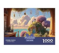 Sinoshow_24085_a_small_room_with_an_open_window_overlooking_the_f07e6d3c-eae5-435c-80a1-63fcaa19f53a_4 1000 Pezzi Puzzle Difficile, Impegnativo, Quasi Impossibile Puzzle, Juego Familiar Anti-Estrés,