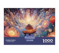 Sinoshow_24085_a_small_wooden_boat_is_floating_on_the_water_sur_2ac286e7-ba7d-425e-acf6-2536d759bb69_4 1000 Pezzi Puzzle Stimolante Ed Educativo Puzzle, Imágenes Vibrantes, Rega