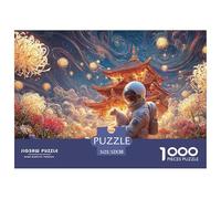 Sinoshow_24085_a_space_astronaut_in_a_white_suit_with_a_helmet__26deb6db-d668-4e17-ae42-8e0ad07e35cd_1 1000 Pezzi Puzzle Stimolante Ed Educativo Puzzle, Juego Familiar Anti-Estrés, Un Gioco Che Unisc