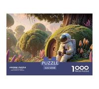 Sinoshow_24085_a_spaceman_sitting_on_the_mossy_grass_of_an_eart_5aeebca7-cfee-420e-9990-52da1cfb2530_2 1000 Pezzi Puzzle Stimolante Ed Educativo Puzzle, Juego Familiar Anti-Estrés, Regalo Di Natale P