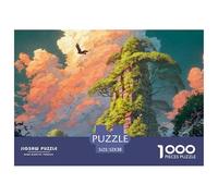 Sinoshow_24085_a_tall_building_covered_in_trees_and_vines_in_th_e916ff6d-0332-4112-b9a0-4ae74c23ae3d_3 1000 Pezzi Puzzle Difficile, Impegnativo, Quasi Impossibile Gioco Del Puzzle, Juguetes Educativo