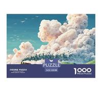 Sinoshow_24085_a_train_with_skulls_smoke_and_clouds_in_the_styl_0871b2d7-0b87-4fea-a09c-d0713ffa4553_1 1000 Pezzi Puzzle Stimolante Ed Educativo Gioco Del Puzzle, Juego Familiar Anti-Estrés, Regalo D
