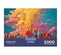 Sinoshow_24085_a_vector_illustration_of_the_city_skyline_in_red_3aa738d0-8cbc-476b-933b-f40a08d4788a_3 1000 Pezzi Puzzle Divertente Ed Emozionante Gioco Del Puzzle, Imágenes Vib