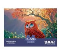 Sinoshow_24085_a_vibrant_red_owl_with_striking_blue_eyes_convey_7f83136b-986c-436d-8f78-1b7a1ad83e37_1 1000 Pezzi Puzzle Stimolante Ed Educativo Gioco Del Puzzle, Juguetes Educativos Únicos Y Estimul