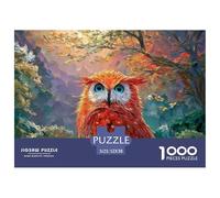 Sinoshow_24085_a_vibrant_red_owl_with_striking_blue_eyes_convey_7f83136b-986c-436d-8f78-1b7a1ad83e37_2 1000 Pezzi Puzzle Stimolante Ed Educativo Gioco Del Puzzle, Juego Familiar Anti-Estrés, Regalo D