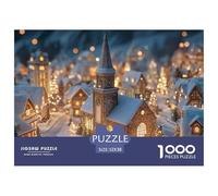 Sinoshow_24085_a_whimsical_christmas_village_with_snow-covered__15fbb095-c09d-40b7-ac5f-08f7468802ec_1 1000 Pezzi Puzzle Difficile, Impegnativo, Quasi Impossibile Puzzle, Imágen