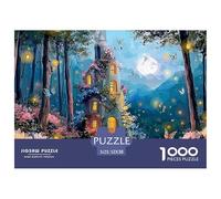 Sinoshow_24085_a_whimsical_fairy_house_in_the_forest_with_glowi_7f35c2c6-dbb0-435c-8ee4-dde8924db16e_4 1000 Pezzi Jigsaw Puzzle Difficile, Impegnativo, Quasi Impossibile Puzzle, Juego Familiar Anti-E