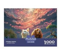 Sinoshow_24085_a_white_cat_and_a_brown_spaniel_dog._the_orange__3a78521e-3f76-42d5-bd66-6a56cd42bb9b_3 1000 Pezzi Puzzle Difficile, Impegnativo, Quasi Impossibile Puzzle, Imágen