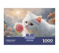 Sinoshow_24085_a_white_persian_cat_with_long_fur_holding_a_pink_476e1f64-aa41-4e3d-ac63-892669c180d9_4 1000 Pezzi Puzzle Stimolante Ed Educativo Gioco Del Puzzle, Imágenes Vibra