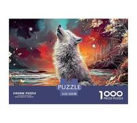 Sinoshow_24085_a_white_wolf_sits_on_its_hind_legs_looking_up_an_5ce01e7e-ea97-48c6-b8bf-30eb66fb0b63_2 (1) 1000 Pezzi Puzzle Difficile, Impegnativo, Quasi Impossibile Gioco Del Puzzle, Regalo De Navi