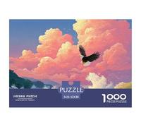 Sinoshow_24085_an_eagle_soaring_over_the_ocean_waves_crashing_i_bc37e254-b570-472b-bbdc-f1f66866e9dc_3 (1) 1000 Pezzi Puzzle Difficile, Impegnativo, Quasi Impossibile Puzzle, Im