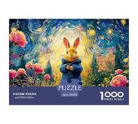 Sinoshow_24085_bunny_in_blue_coat_in_the_style_of_peter_rabbit__2a06dbec-9ad1-4bc3-a7d9-c0eada7683f5_2 1000 Pezzi Jigsaw Puzzle Difficile, Impegnativo, Quasi Impossibile Puzzle, Juguetes Educativos Ú