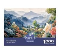 Sinoshow_24085_chinese_landscape_painting_with_green_mountains__1b368e79-ed4b-4aa7-9b8c-a4804d3fc529_1 1000 Pezzi Puzzle Stimolante Ed Educativo Gioco Del Puzzle, Imágenes Vibra