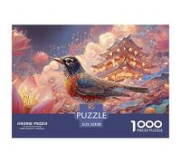 Sinoshow_24085_gouache_illustration_of_an_american_robin_perche_cdfb2b6d-fbc8-4006-88bb-7d9748e0c329_3 1000 Pezzi Puzzle Difficile, Impegnativo, Quasi Impossibile Puzzle, Imágen