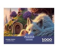 Sinoshow_24085_in_the_snow_an_adorable_white_fox_with_blue_eyes_fc64d90d-2b98-46cf-9c77-da9026ad07e1_4 1000 Pezzi Puzzle Difficile, Impegnativo, Quasi Impossibile Puzzle, Juego Familiar Anti-Estrés,