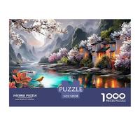 Sinoshow_24085_picturesque_countryside_houses_on_the_riverbank__dffbe63e-0b59-4657-a89c-4833c07bf6ca_4 (1) 1000 Pezzi Puzzle Stimolante Ed Educativo Puzzle, Imágenes Vibrantes,