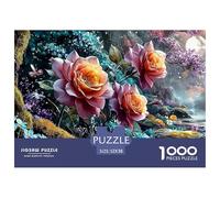 Sinoshow_24085_pink_roses_yellow_forsythia_and_blue_forget-me-n_891bcd86-2fbe-4b73-b4db-58e685b00304_2 1000 Pezzi Puzzle Stimolante Ed Educativo Puzzle, Juego Familiar Anti-Estrés, Un Gioco Che Unisc