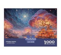Sinoshow_24085_purple_flowers_glowing_fireflies_and_lanterns_al_9b06c6d7-a305-4feb-aa28-0b9bbaba770a_1 1000 Pezzi Puzzle Difficile, Impegnativo, Quasi Impossibile Puzzle, Juego Familiar Anti-Estrés,