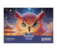 Sinoshow_24085_red_owl_with_blue_eyes_a_cute_oil_painting_with__8f688103-7b8f-47f0-841f-b10d5d683e82_3 1000 Pezzi Puzzle Difficile, Impegnativo, Quasi Impossibile Gioco Del Puzzle