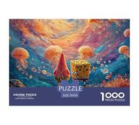 Sinoshow_24085_spongebob_and_patrick_floating_in_the_jellyfish__13d71b27-58a9-4d2c-8e0e-deb47786db88_2 1000 Pezzi Puzzle Divertente Ed Emozionante Gioco Del Puzzle, Juego Familiar Anti-Estrés, Un Gio
